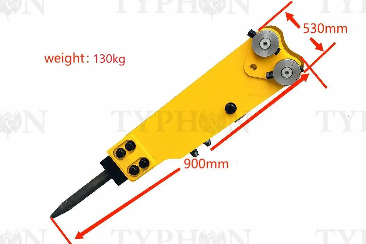 2.5 ton Mini Excavator Attachment Hydraulic Hammer Top Type Rock Breaker Generic - 0