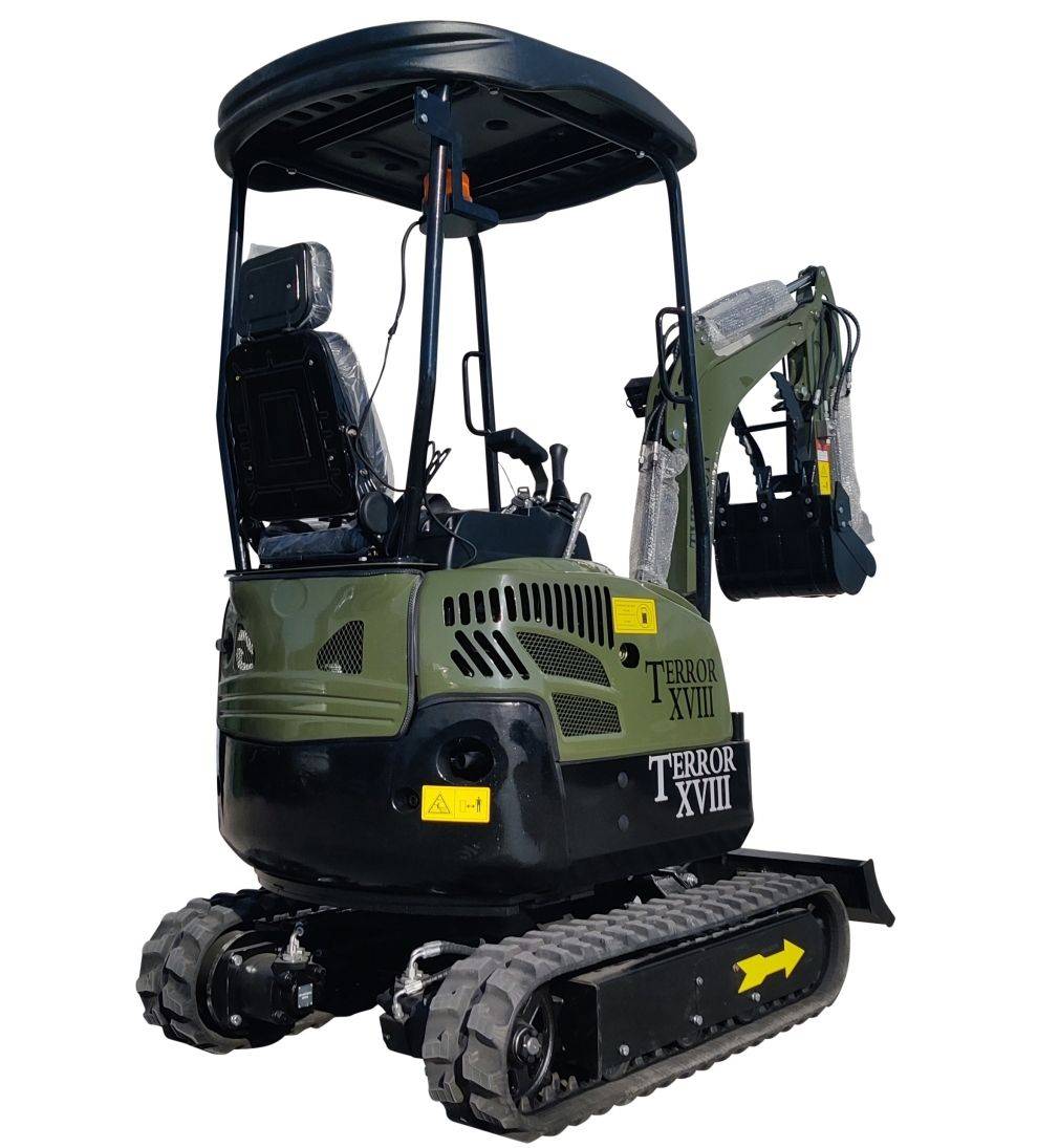2025 4000 lb Typhon Terror XVIII Mini Excavator Rubber Track with Kubota Diesel Engine