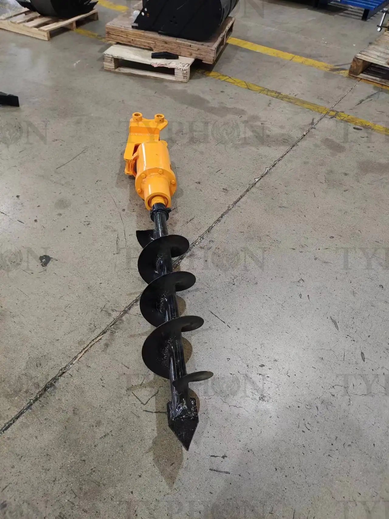 2.5 ton Excavator Attachment Hydraulic Earth Auger Post Hole Digger 8inch Dia - 0