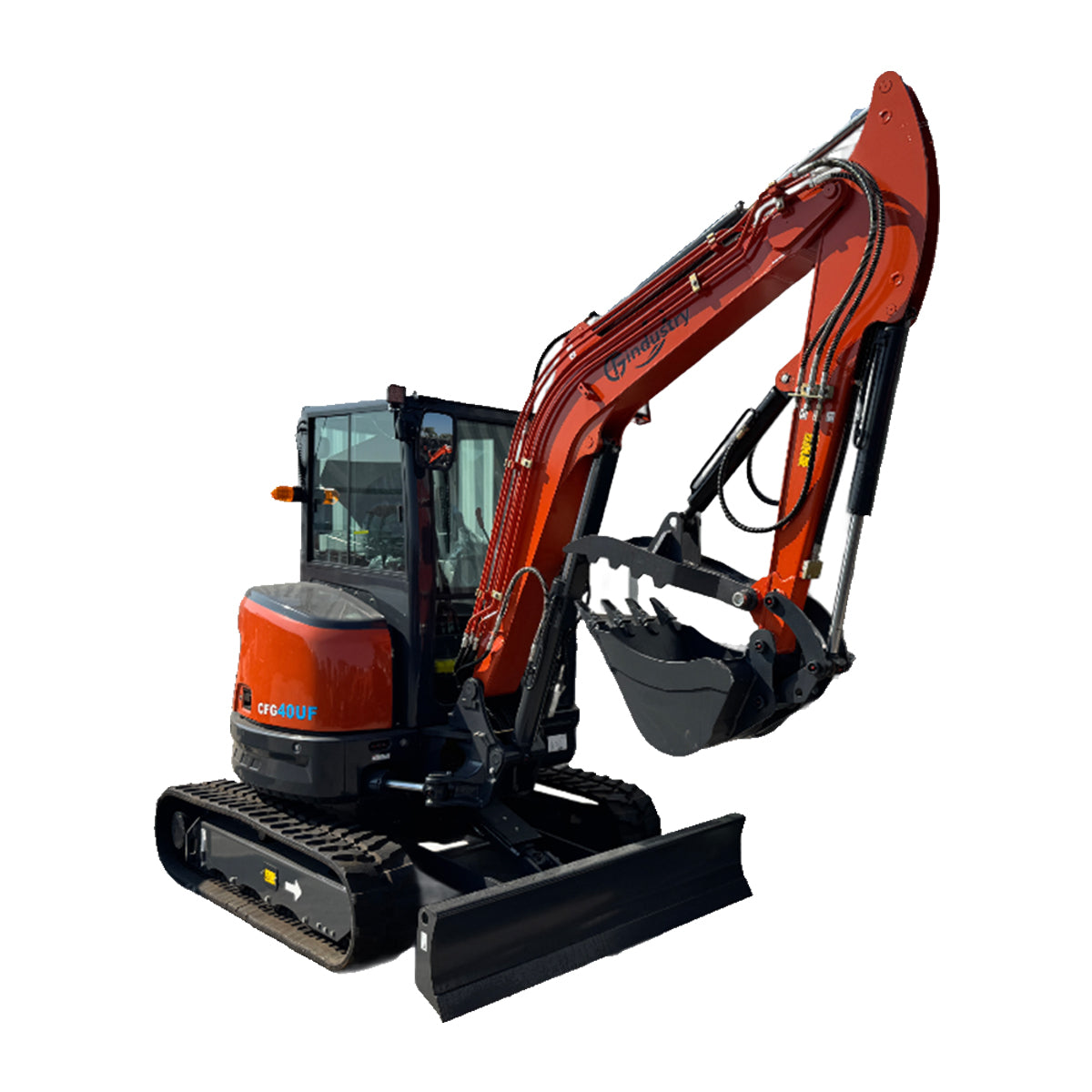4 Ton, Kubota Diesel Engine Mini Excavator w/ Hydraulic Thumb & A/C | CFG-40UF - 0