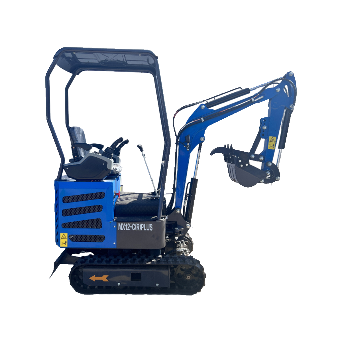 1 Ton, Fuel Injection Engine Mini Excavator w/ Side Swing Boom and Pilot Control | MX12-CRPLUS - 0