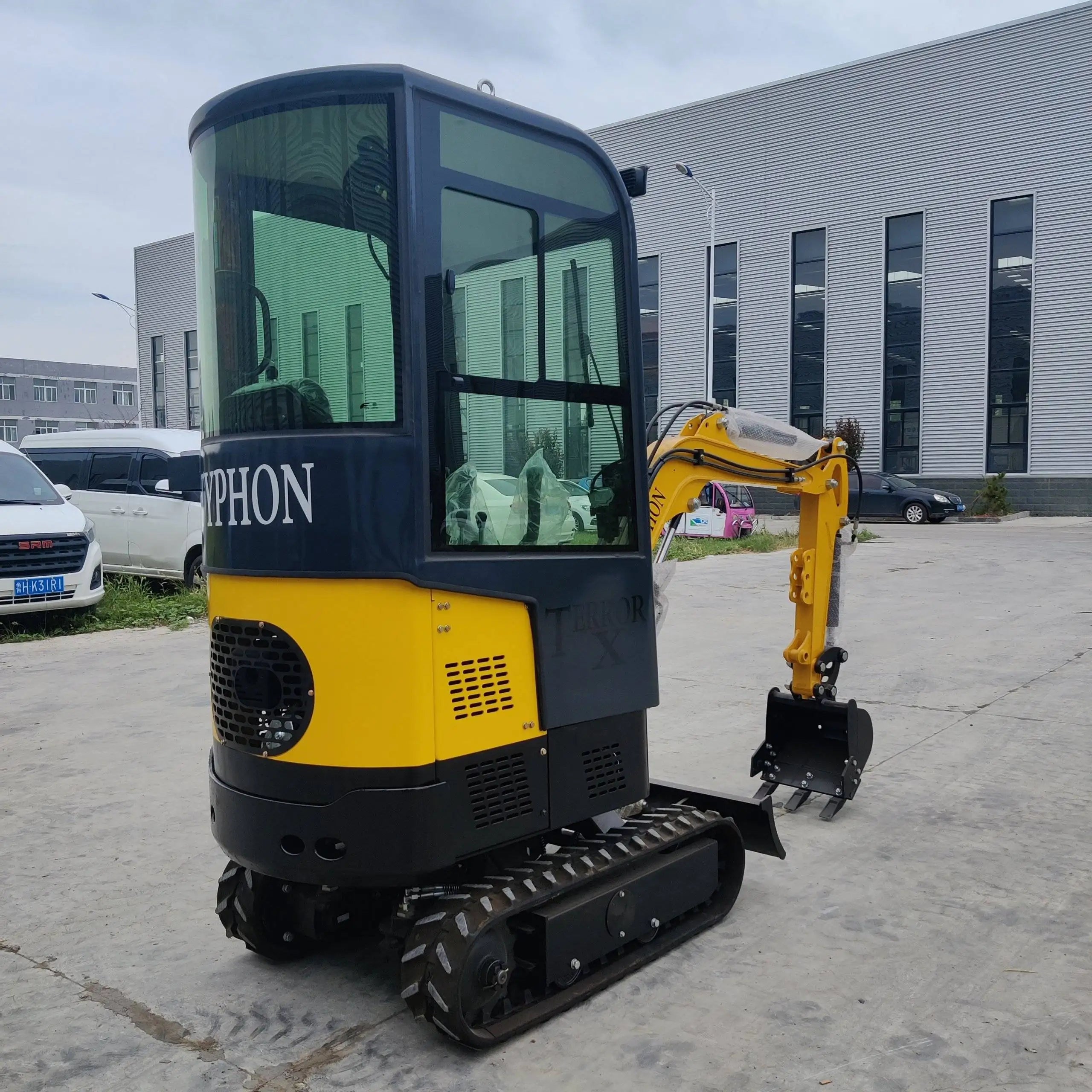 TYPHON Terror X Mini Excavator – 2,500lb Trench Digger w Cabin USA