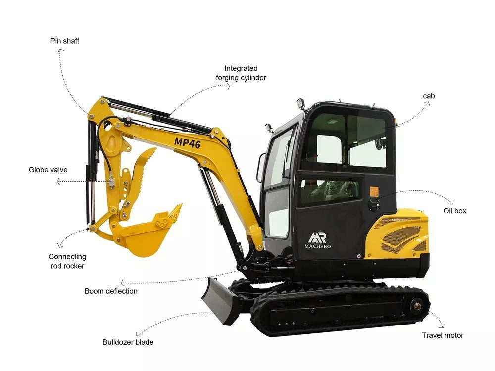 2 TON Mini Excavator Farm Small Digger EPA Engine Cab