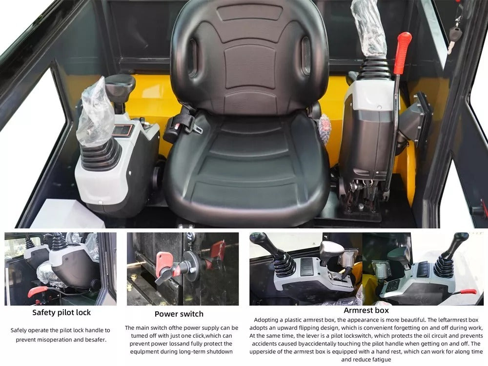 2 TON Mini Excavator Farm Small Digger EPA Engine Cab