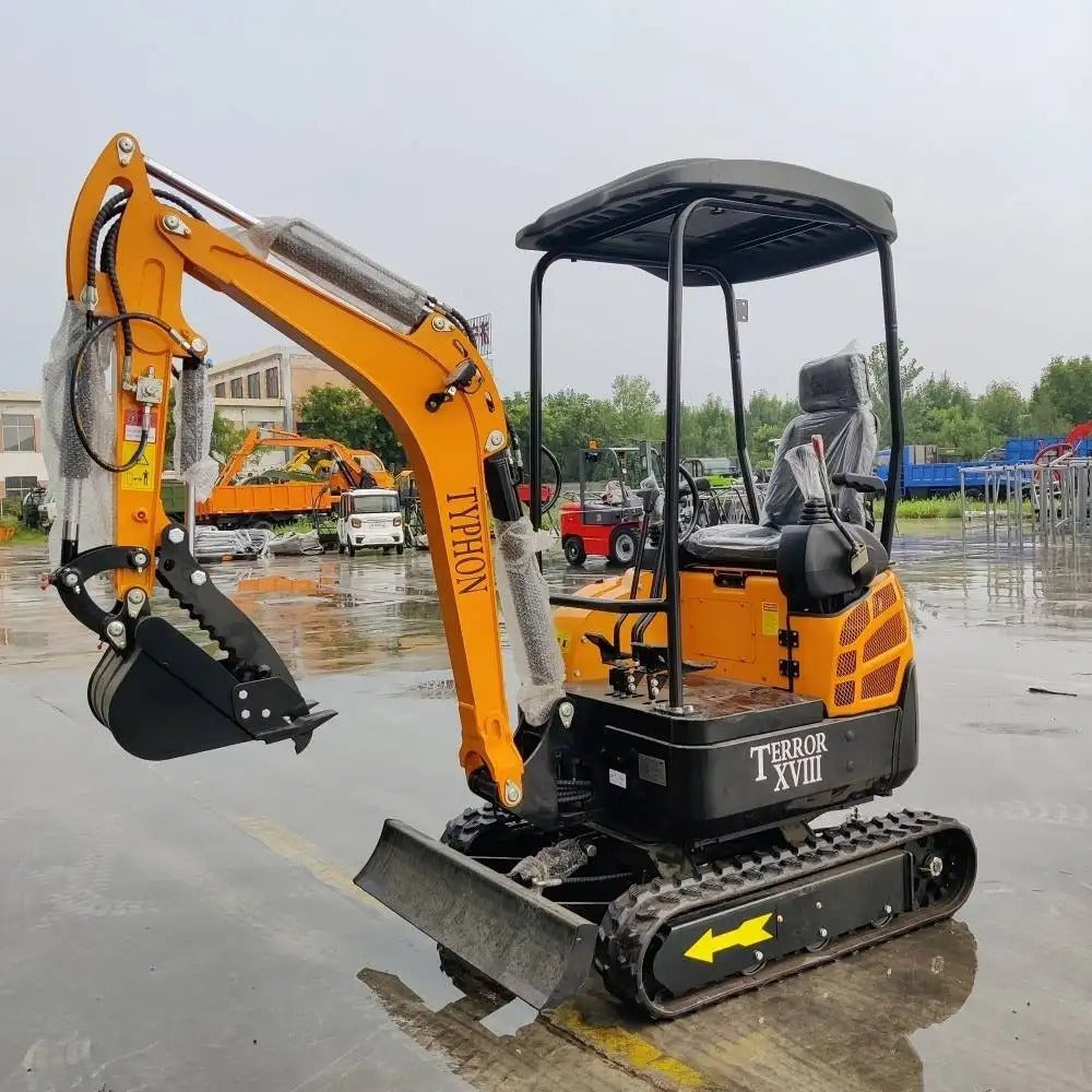 TYPHON TERROR XVIII Mini Excavator – 4000lbs EPA Certified USA KUBOTA D902 engine - 0