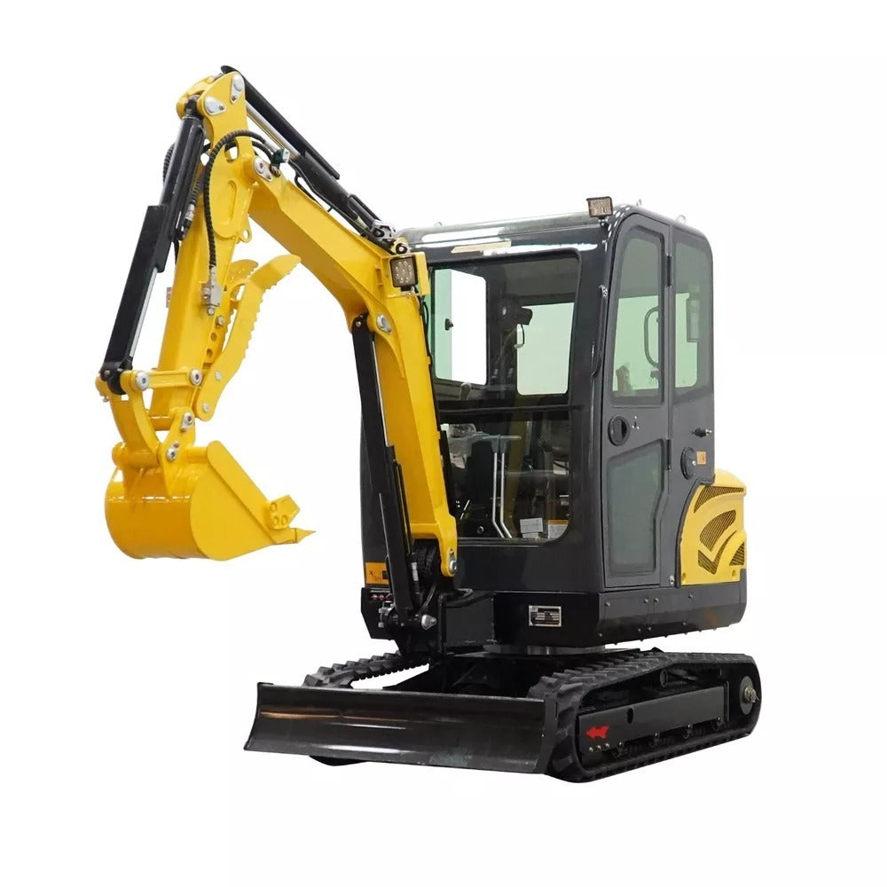 2 TON Mini Excavator Farm Small Digger EPA Engine Cab with 12 attachments - 0