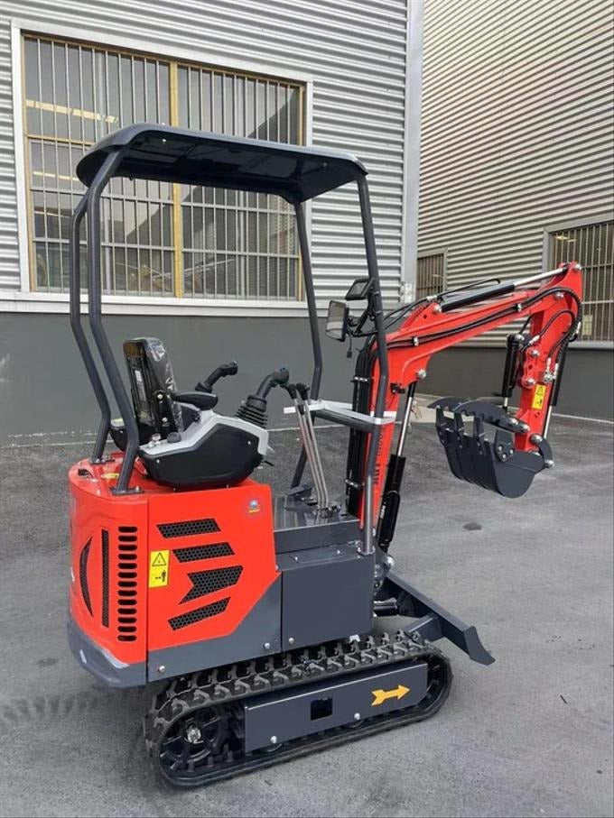 1 Ton, Upgraded Mini Excavator w/ Pilot Control & Swing Boom & Hydraulic Thumb & Features | AGT-DM12X-PLUS - 0