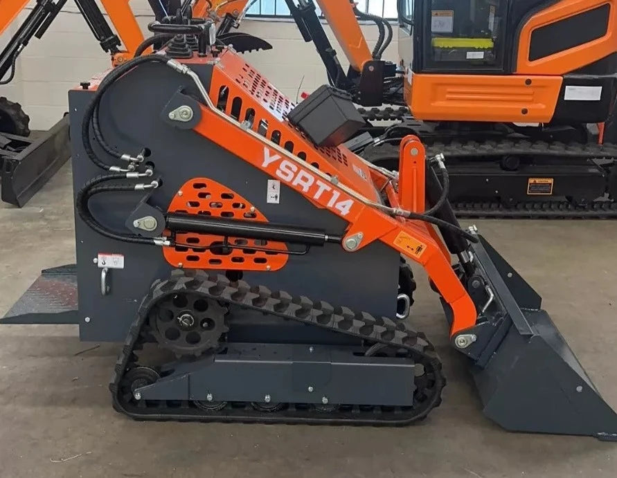 0.75 Ton, Stand-On Skid Steer Track Loader Crawler | AGT-YSRT14 - 0